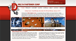 Desktop Screenshot of deltafasteners.com